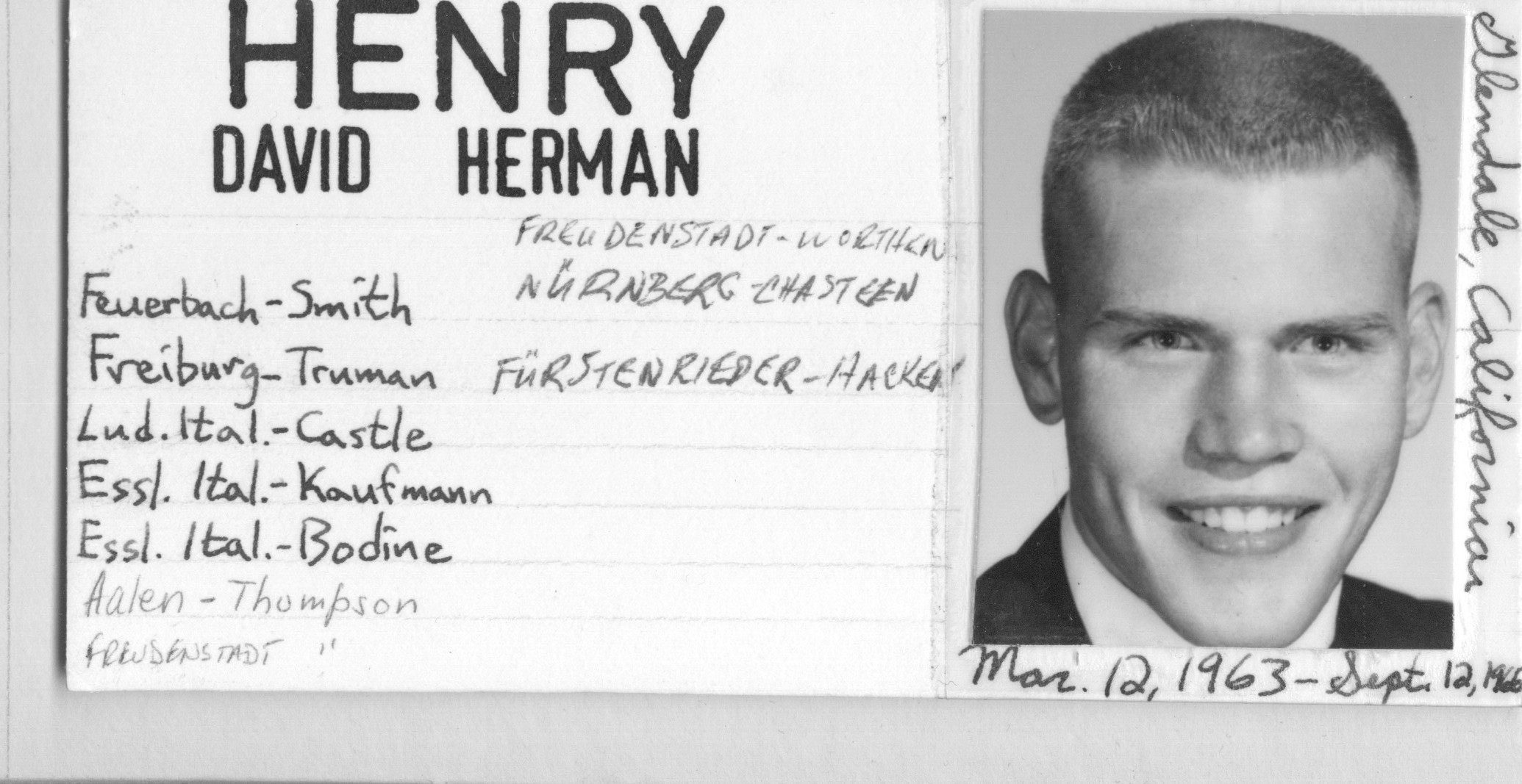 Henry, David Herman